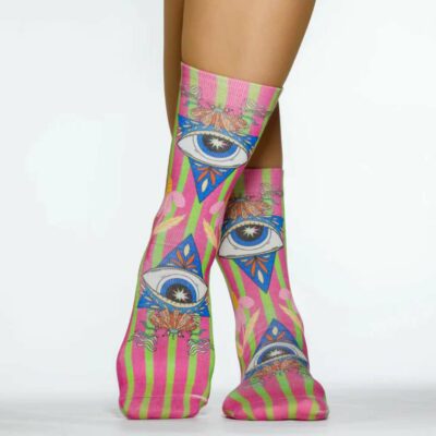 Flower Eye Lady Sock